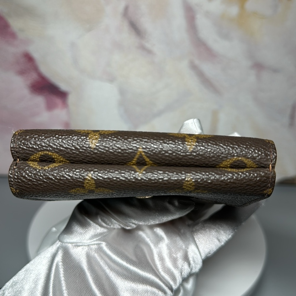 07 Louis Vuitton Monogram Porto Monevier Cardi Double Hook Trifold Wallet Unisex - Picture 15 of 17